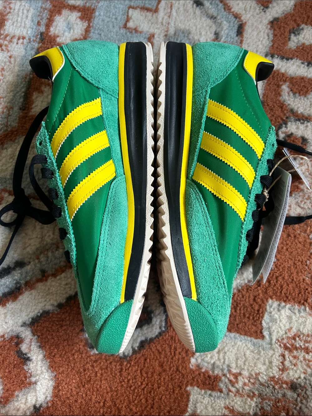 NWT Adidas SL 72 Green/Black/Yellow. Men’s 7 Women’s 8.5 EU 40 - Picture 5 of 8